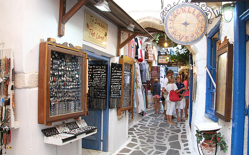 ein Bild der Stadt auf Naxos