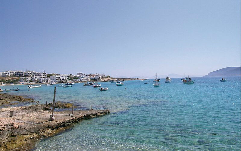 ein Bild von Chora auf Koufonissi mit Blick auf das Meer