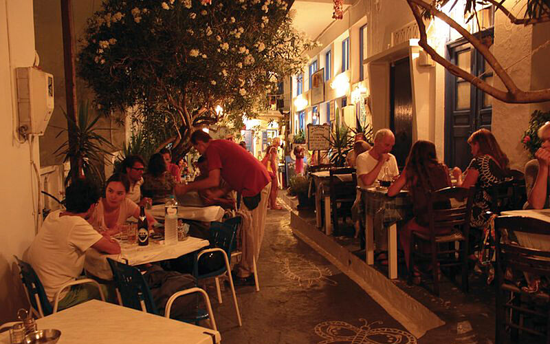 ein Bild von einem möglichen Restaurant auf Amorgos