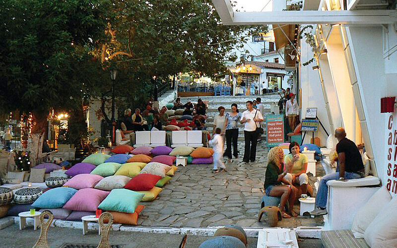 Skiathos Stadt ein Bild der Skiathos Stadt auf Skiathos