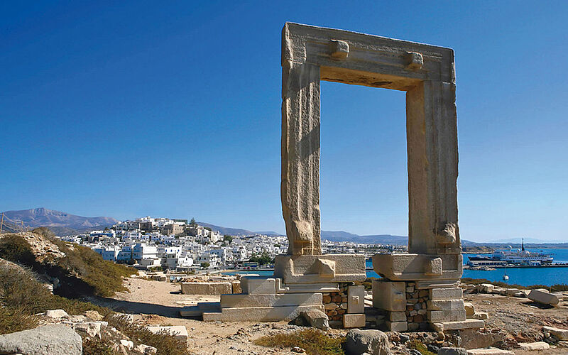 ein Bild der Naxos-Stadt