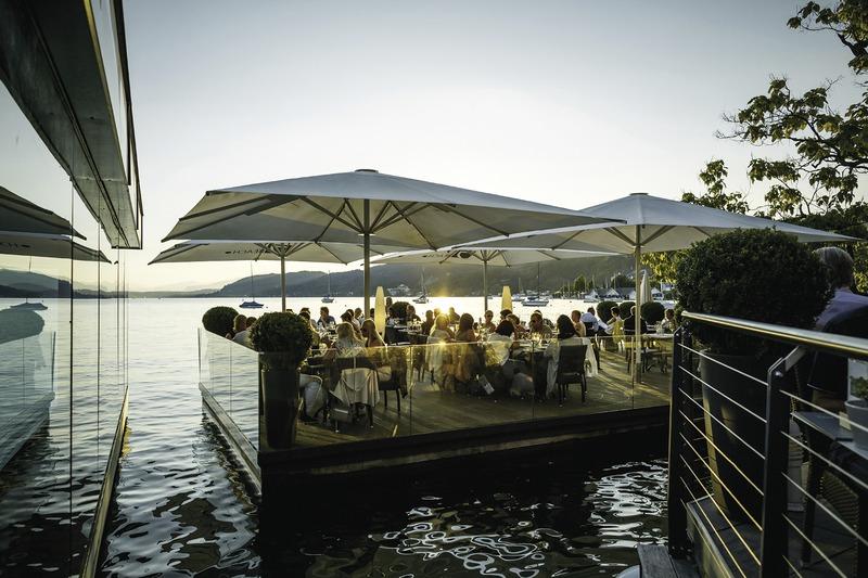 Kärnten, Seehotel Dr. Jilly, Terrasse