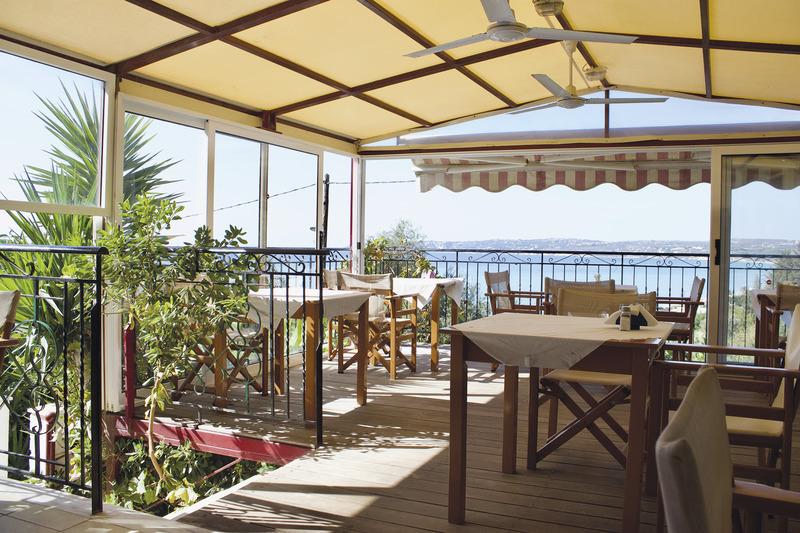 Kefalonia, Agios Gerasimos Studios, Terrasse