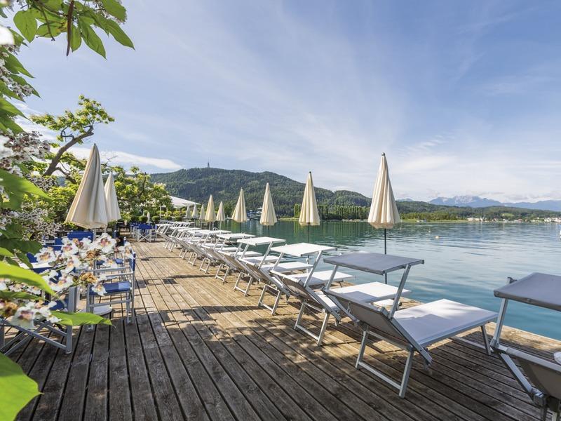 Kärnten, Seehotel Dr. Jilly, Terrasse